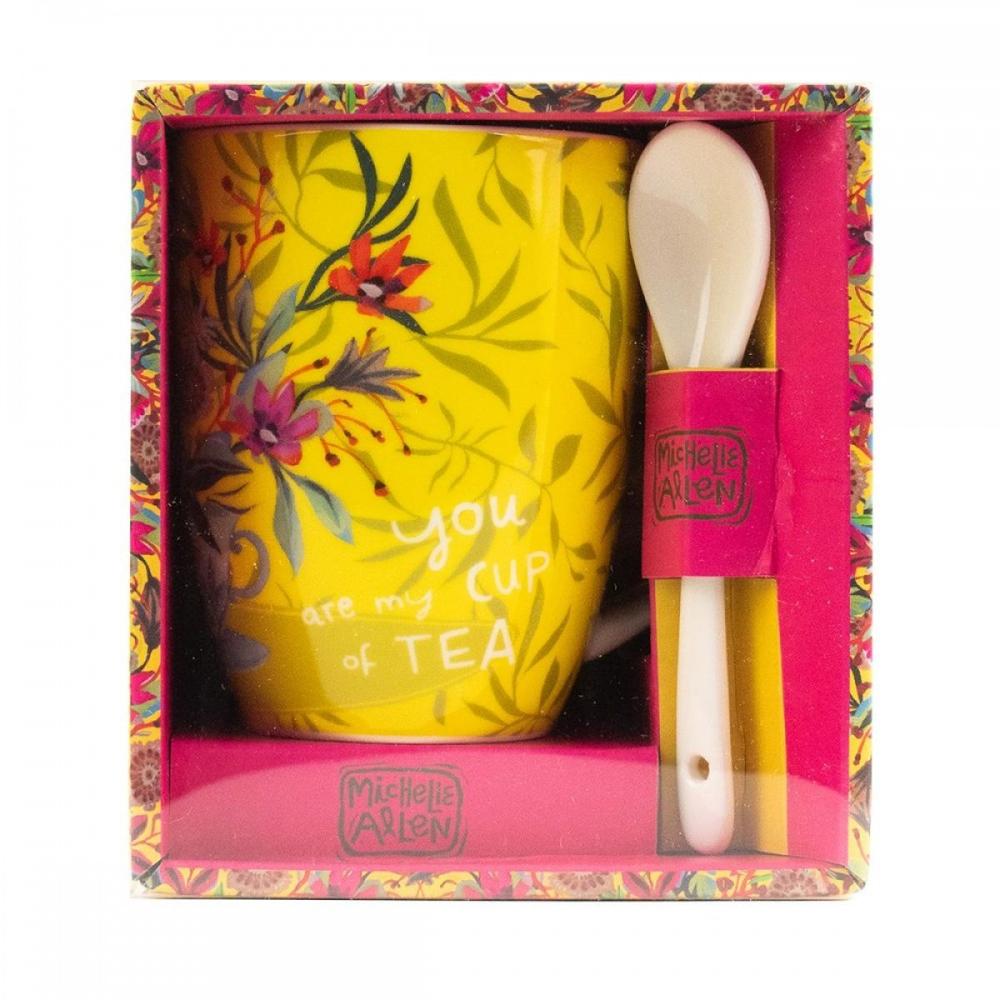 Taza Enesco "You Are My Cup of Tea" con cuchara decorativa