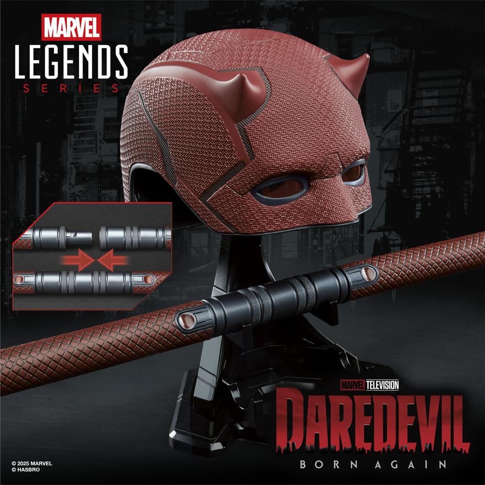 Máscara Premium Role Play Daredevil Born Again - Marvel Legends Series de Hasbro