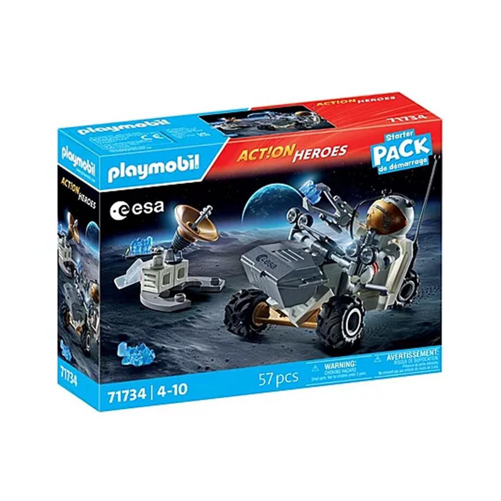 PLAYMOBIL Starter Pack Misión Espacial: Aventura Lunar para Pequeños Exploradores