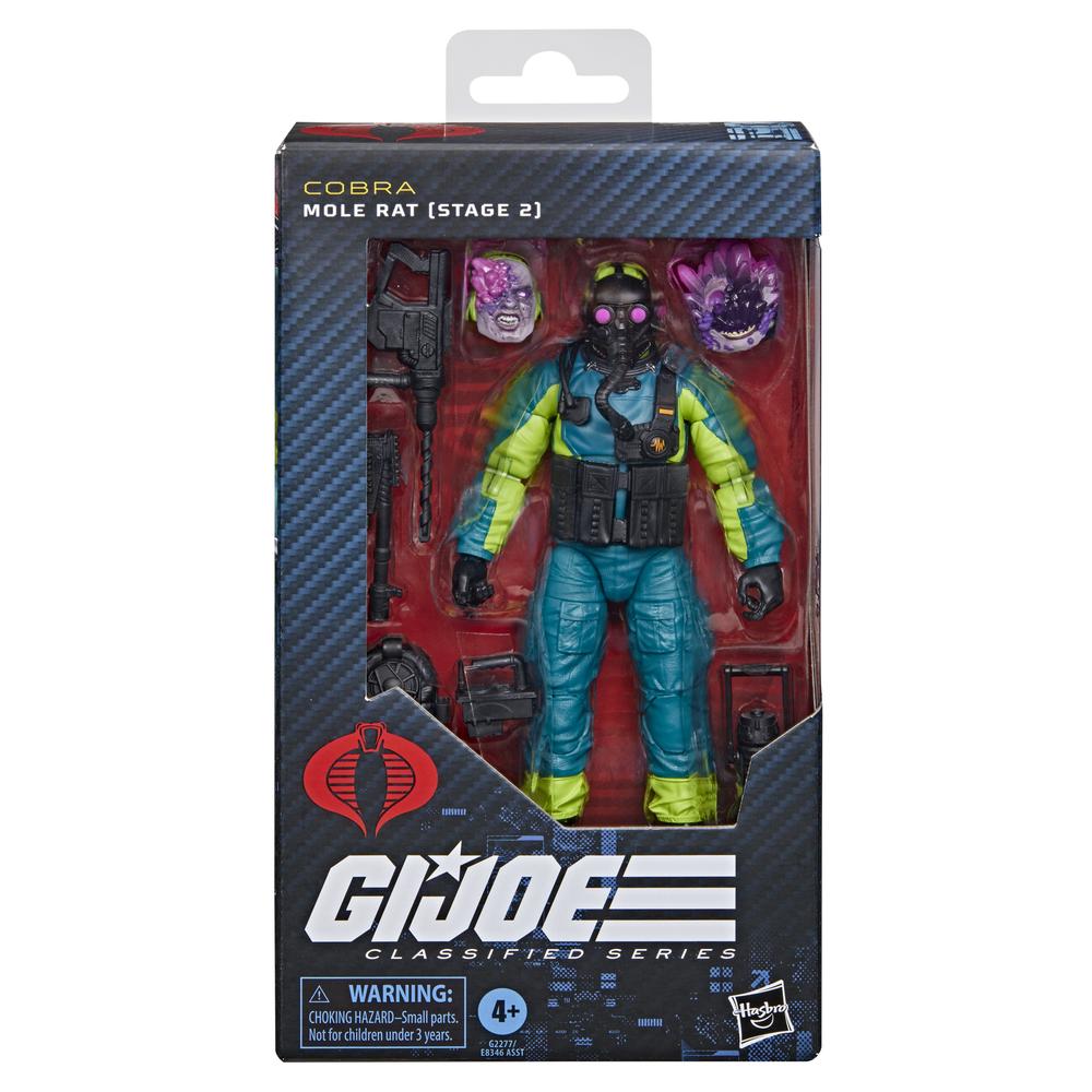 Figura G.I. Joe Classified Series Mole Rat (Stage 2) con Accesorios Intercambiables