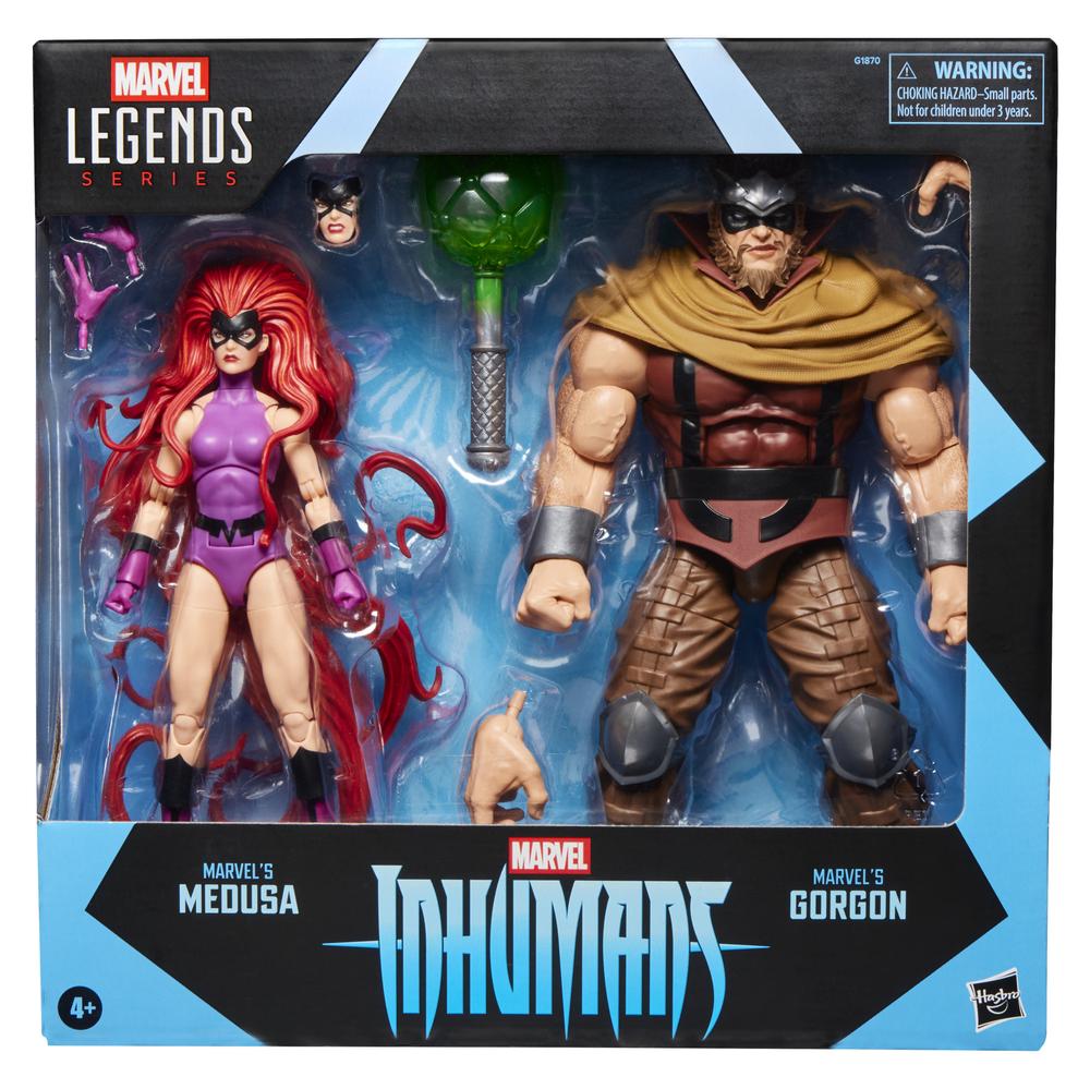 Pack de Figuras Marvel Legends: Medusa y Gorgon de Inhumans