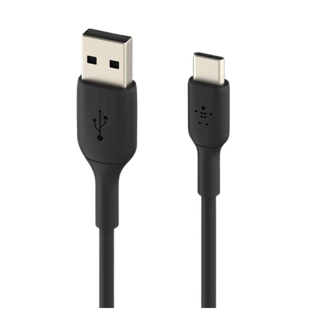 Cable USB Tipo C a USB Tipo A Belkin 3m - Conexión Rápida y Durable - Negro