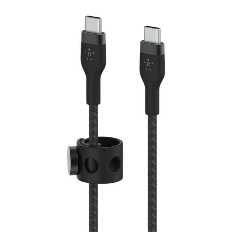 Cable USB-C a USB-C Belkin BoostCharge Pro Flex 2m Negro Trenzado