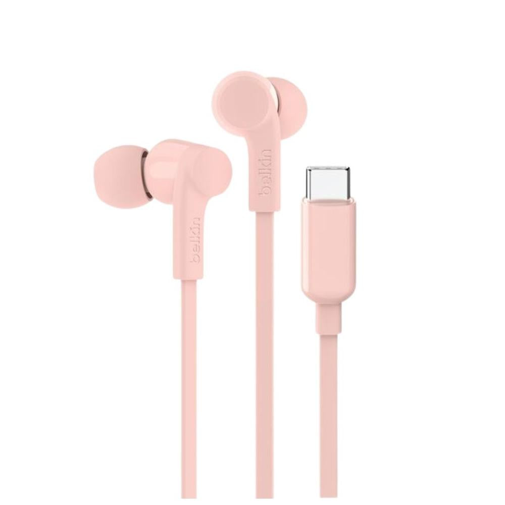 Auriculares Belkin USB-C Rosa G3H0002HQPKV2 con Sonido de Alta Fidelidad y Resistencia IPX5