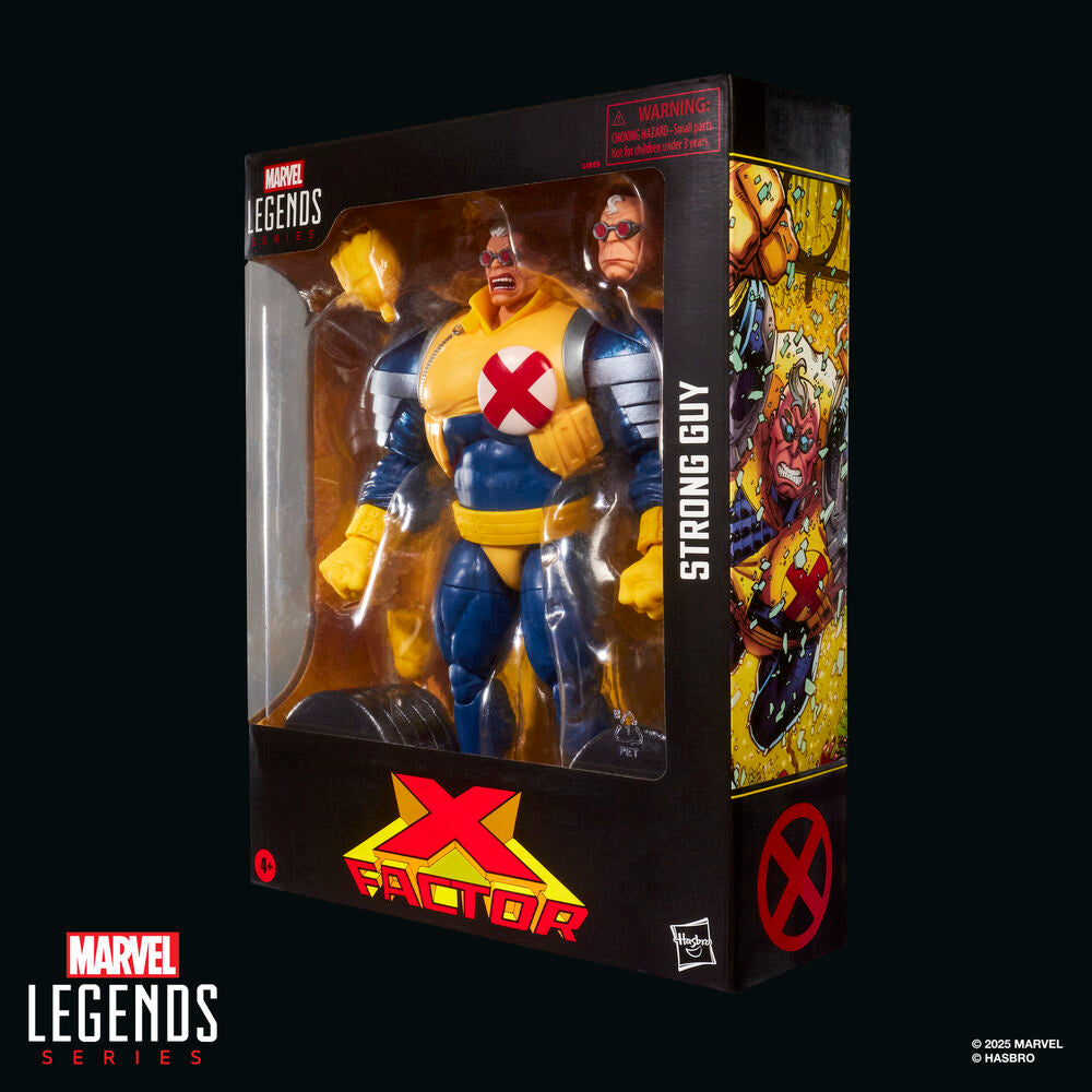 Figura Hasbro Marvel Legends Series X-Factor Strong Guy 15 cm con 7 accesorios
