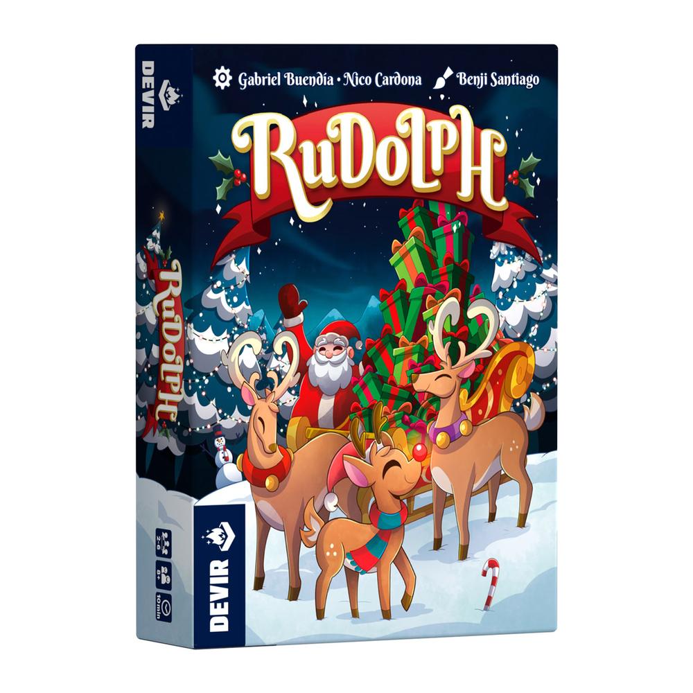 Juego de Mesa Rudolph Pocket: ¡La Batalla de los Renos de Papá Noel!