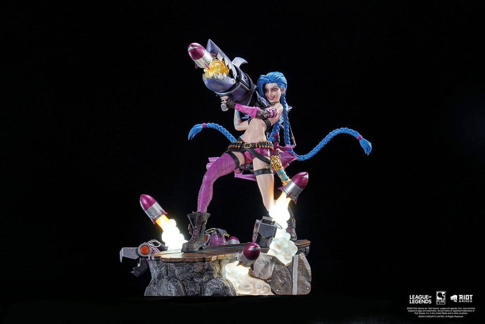 Estatua 1/6 Jinx de League of Legends con Iluminación LED - Edición Limitada