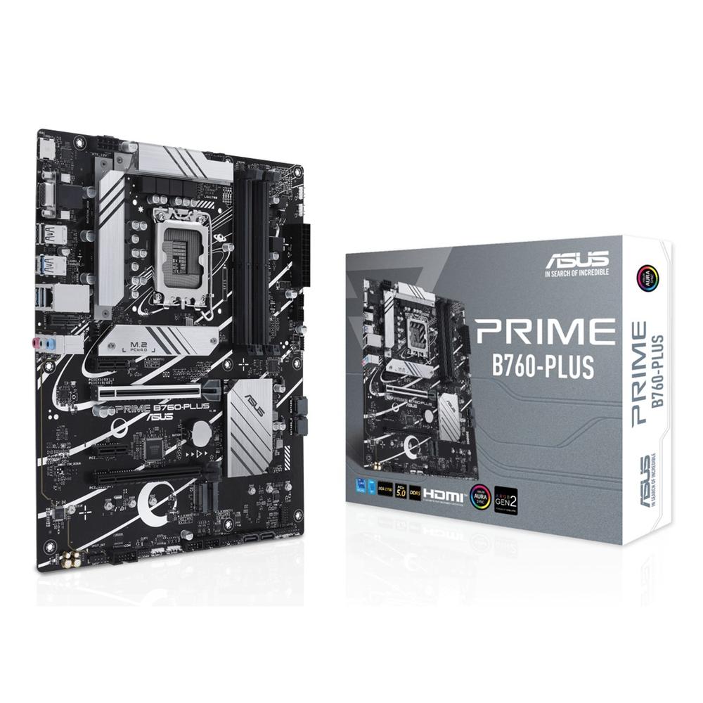 Placa Base ASUS PRIME B760-PLUS ATX LGA 1700 con Soporte DDR5 y Almacenamiento Rápido