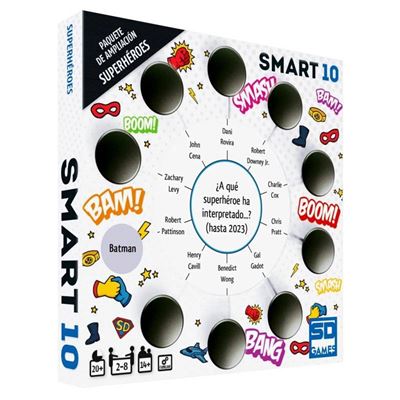 Expansión SMART 10: Superhéroes - 100 Nuevas Preguntas para Gamers