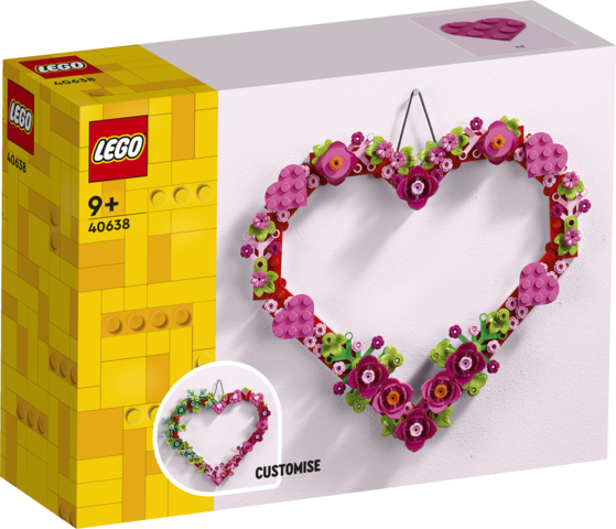 Corazón Decorativo LEGO: Creatividad y Amor para Tu Espacio