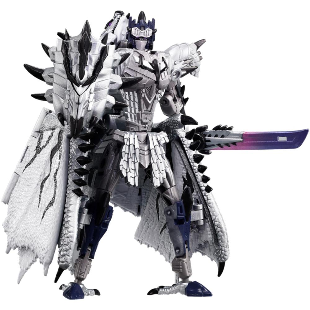 Figura Coleccionable Transformers x Monster Hunter Silver Rathalos Prime 5.5" Synergenex Series Takara Tomy