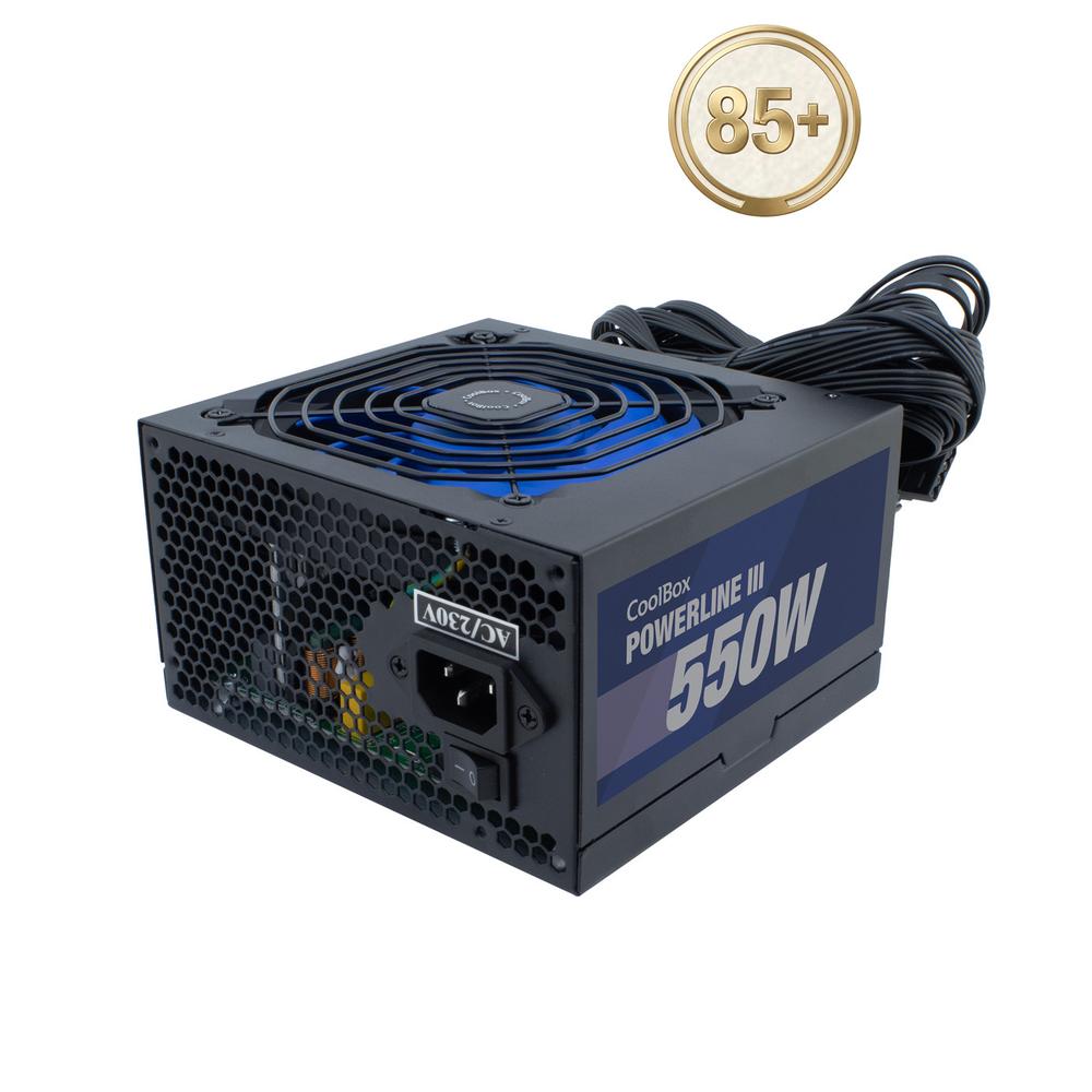Fuente de Alimentación CoolBox ATX 550W PowerLine III 85%