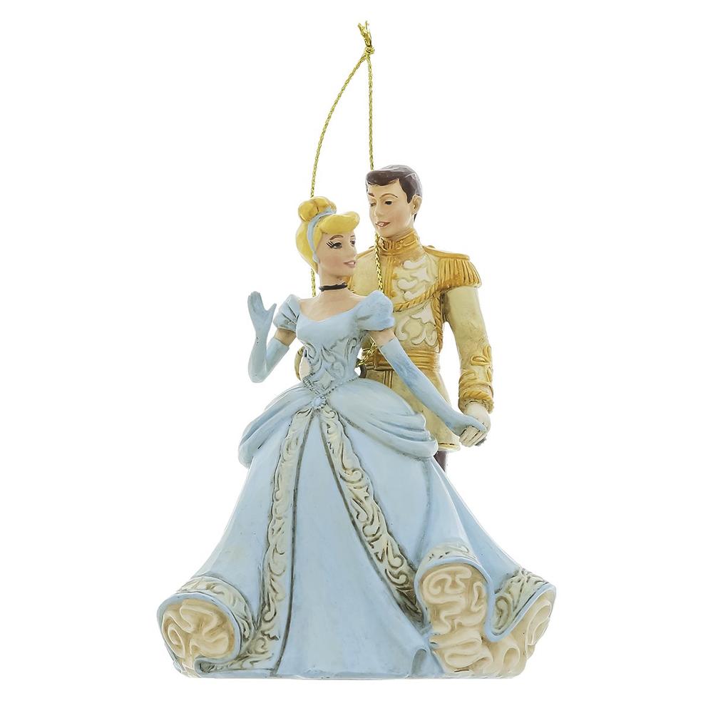 Adorno de Navidad Enesco Disney Cenicienta y el Príncipe - Colección Jim Shore