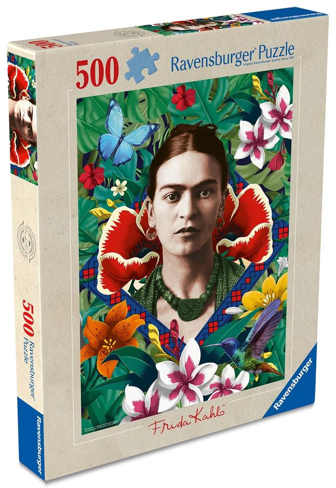Puzzle Ravensburger Frida Kahlo Blooming Fantasy 500 Piezas