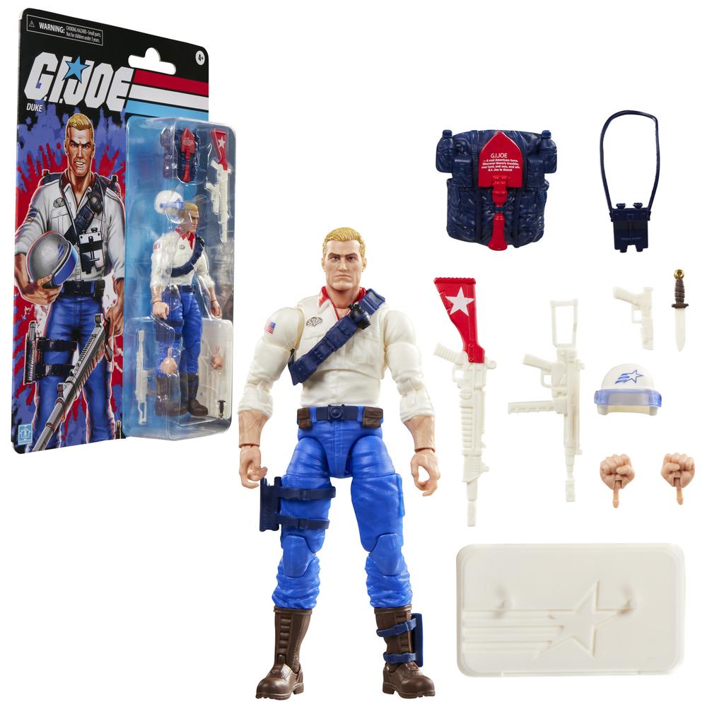 Figura Hasbro G.I. Joe Duke, 4+ años, blanco, azul y rojo