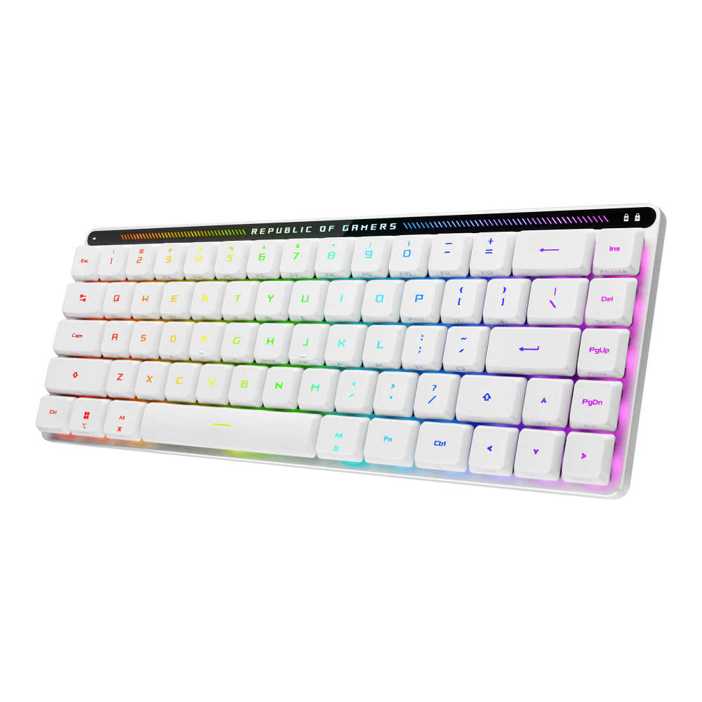 Teclado Gaming Inalámbrico ASUS ROG Falchion RX RGB Low Profile Blanco 65%