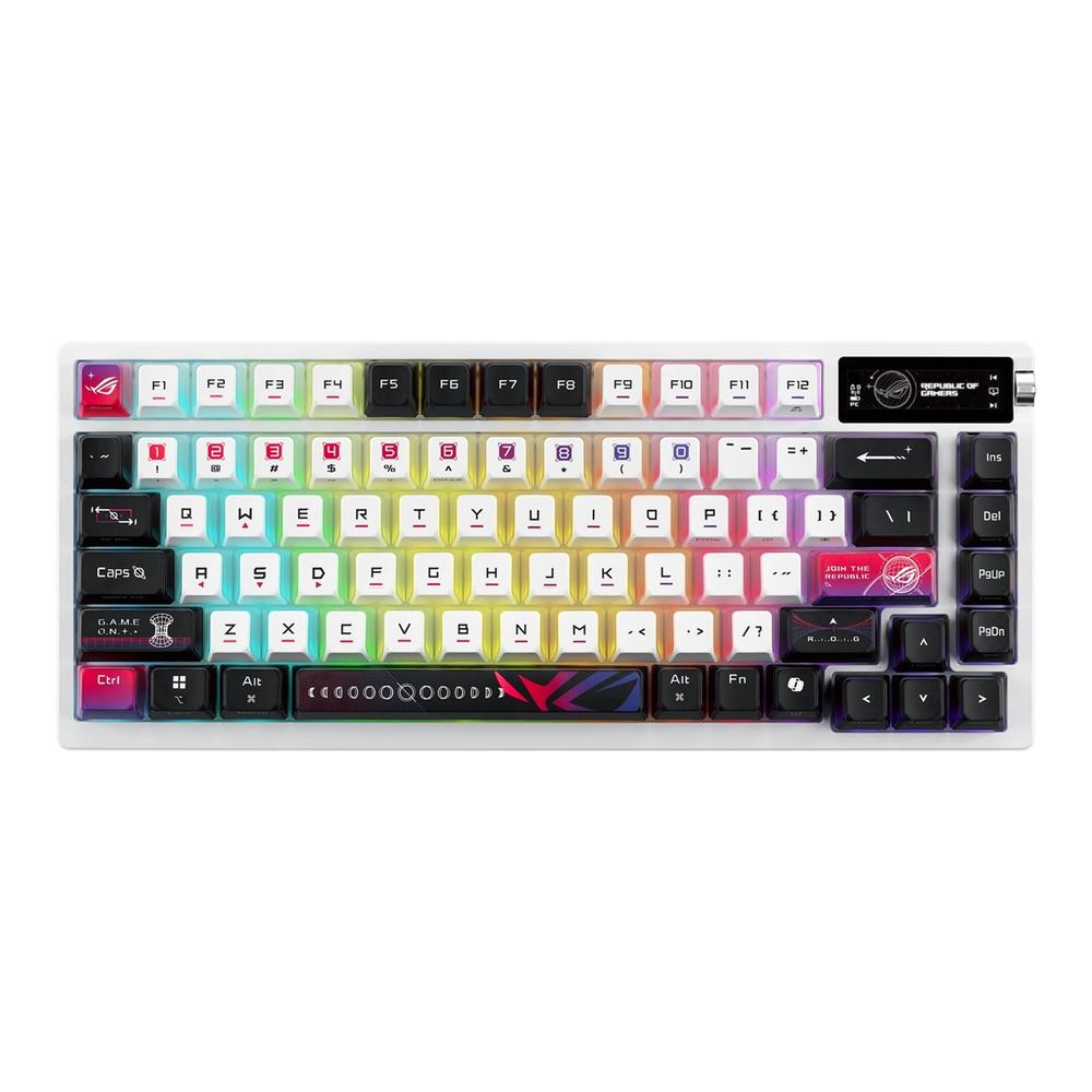 Teclado Gaming ASUS ROG Azoth NX Inalambrico RGB Blanco Inglés