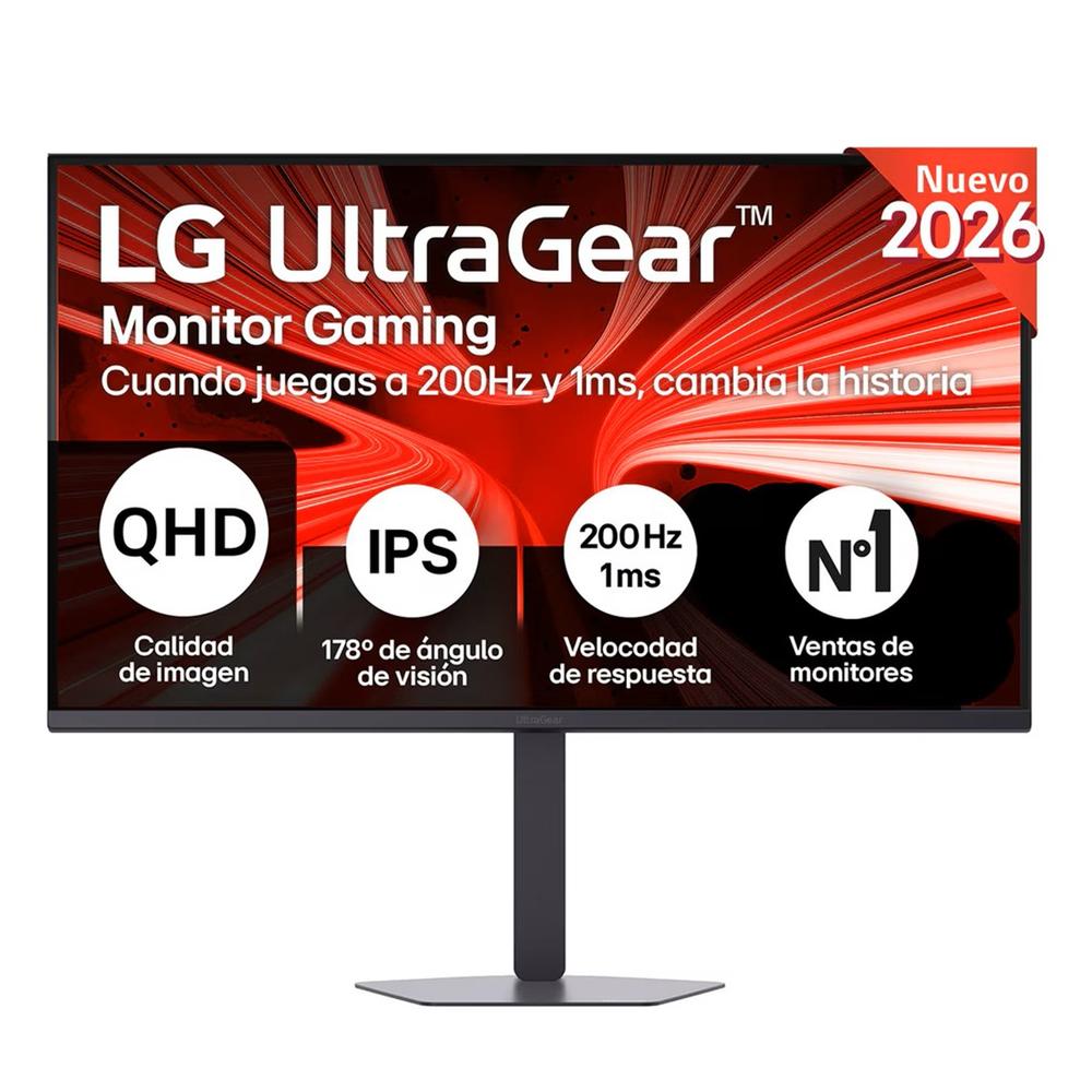 Monitor Gaming LG Ultragear 32G620B-B 31.5 pulgadas QHD 200Hz 1ms