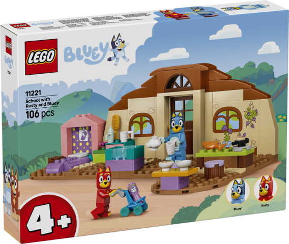 LEGO Escuela con Rusty y Bluey (11221)