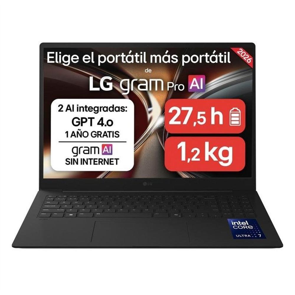 Portátil LG Gram Pro 16ZD90U-G U7-355/ 32GB/ SSD 512GB/ 16"/ Freedos