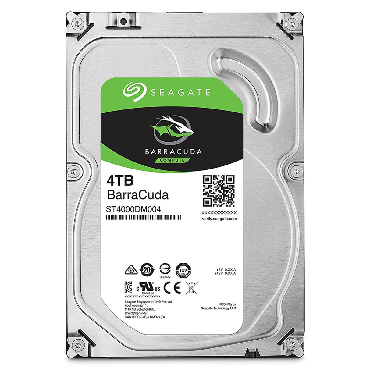Disco Duro Interno Seagate Barracuda 4TB 5900RPM 3.5" SATA 6Gb/s