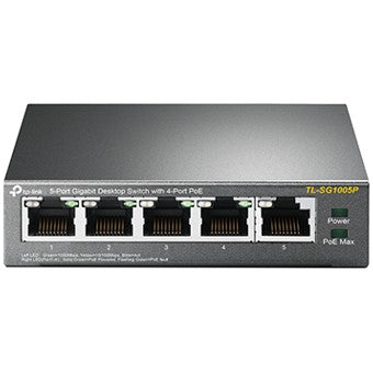 Switch Gigabit de Sobremesa TL-SG1005P con 4 Puertos PoE y 56W