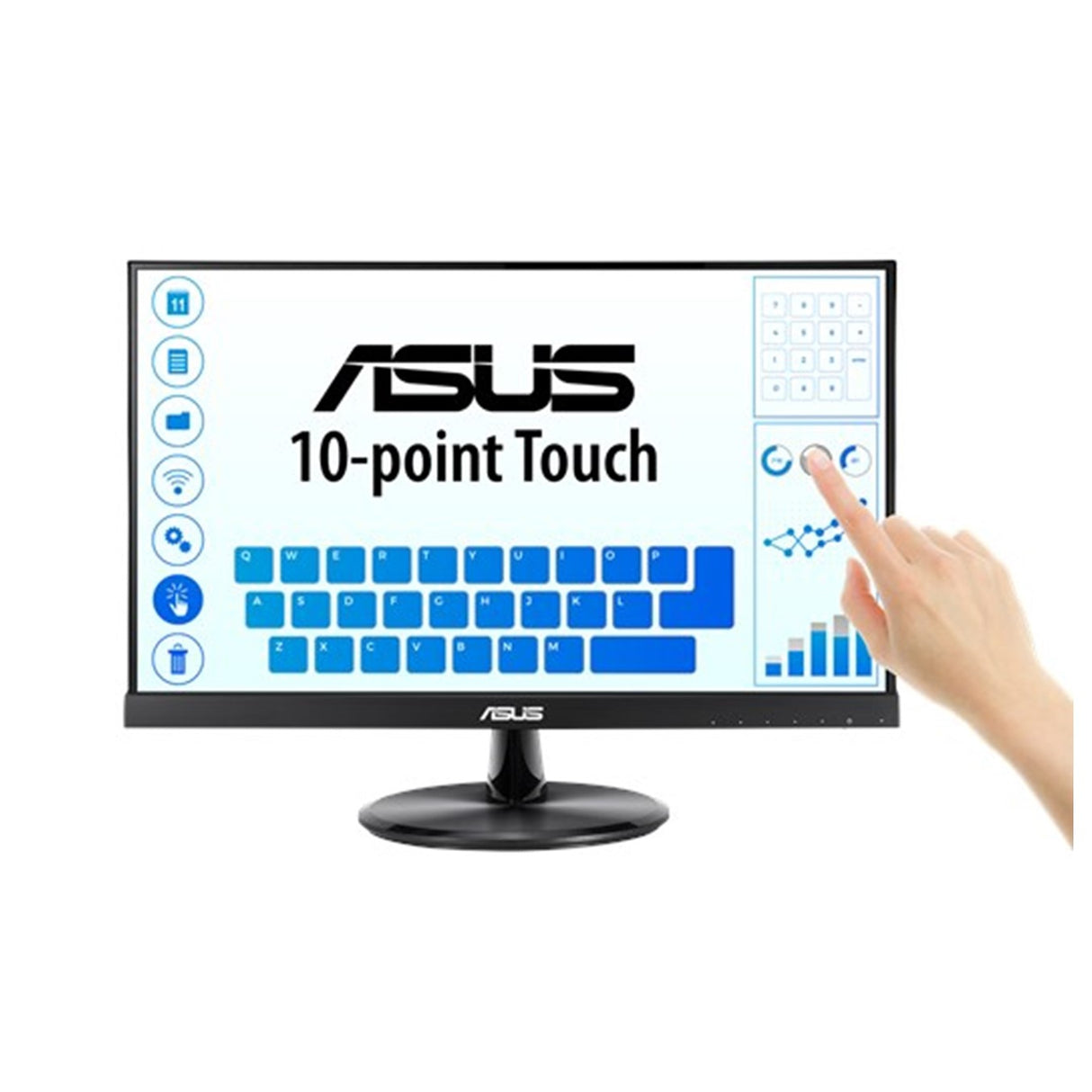 Monitor ASUS IPS Táctil de 21.5 pulgadas FHD con Tecnología Splendid y Entradas HDMI y D-Sub